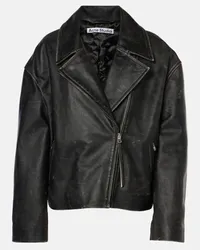 Acne Studios Giacca biker in pelle Nero