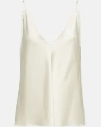 Jil Sander Camisole smerlata Bianco