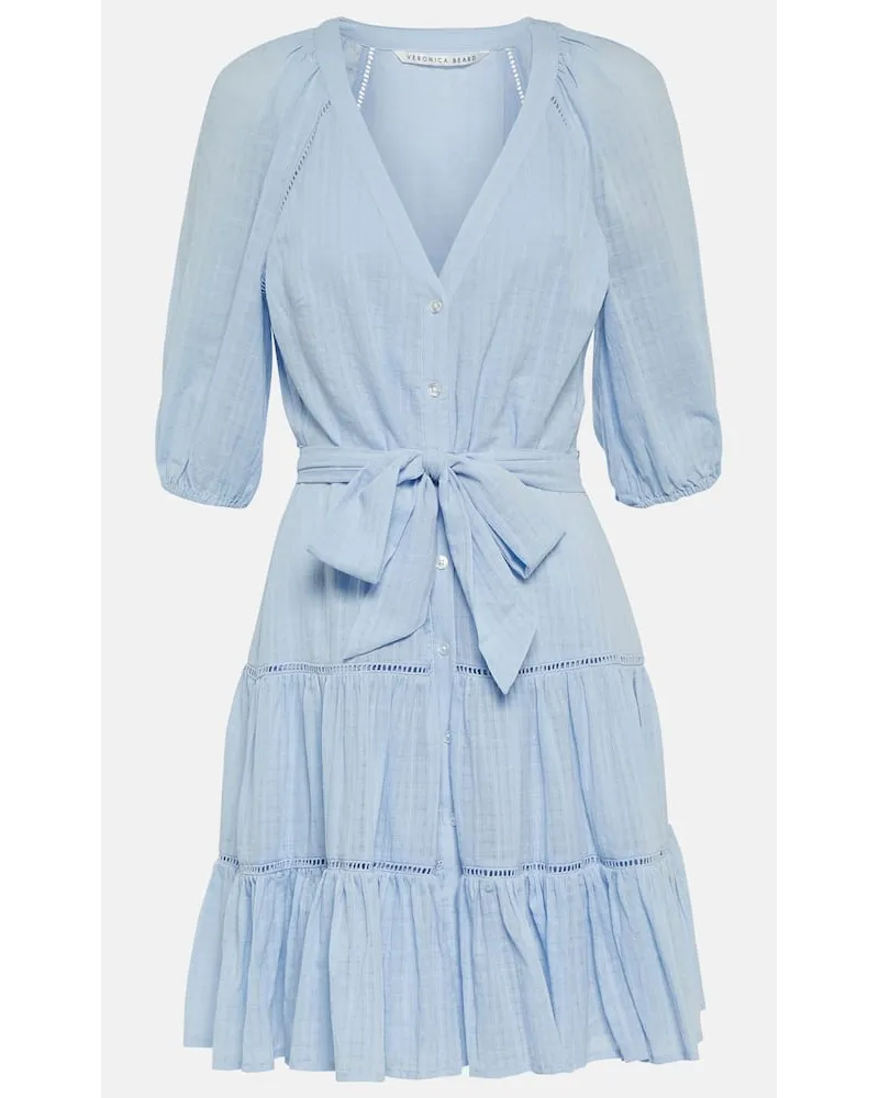 Veronica Beard Miniabito Dewey in cotone Blu