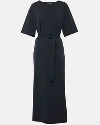 Max Mara Abito midi con cintura Blu