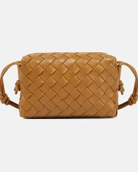 Bottega Veneta Borsa Loop Mini Camera Bag in pelle Beige