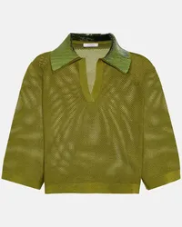 Dorothee Schumacher Top cropped Essential Ease in misto lana Verde