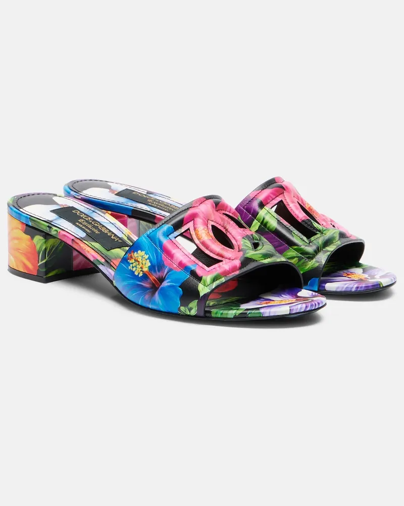 Dolce & Gabbana Mules Karol DG con stampa floreale Multicolore