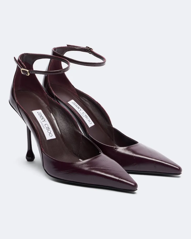 Jimmy Choo Pumps slingback Quinci in pelle Borgogna