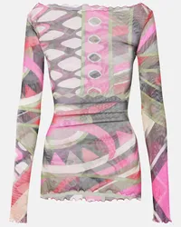 Emilio Pucci Top Vivara con stampa Multicolore