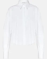 Brunello Cucinelli Camicia in misto cotone Bianco