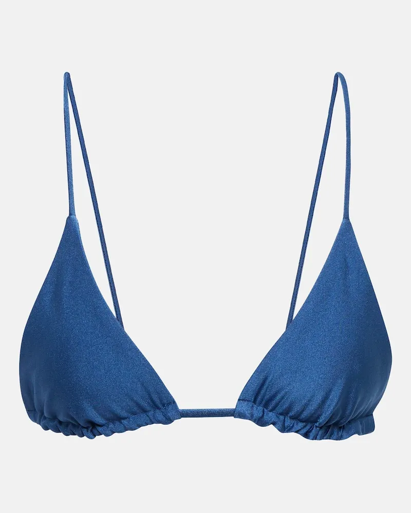 JADE SWIM Top bikini a triangolo Via Blu