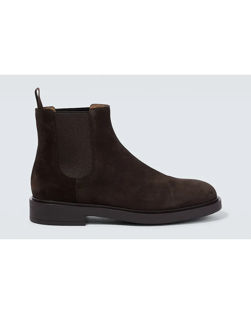 Gianvito Rossi Stivaletti Douglas in suede Marrone
