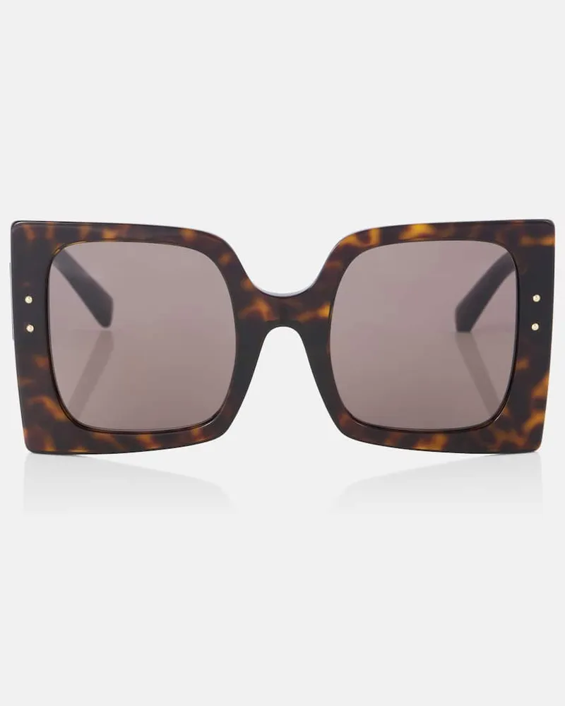 Dolce & Gabbana Occhiali da sole oversize DG Marrone