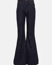 Chloé Chloé Jeans flared a vita media Blu