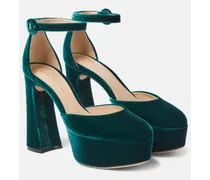 Pumps Holly D'Orsay in velluto con plateau
