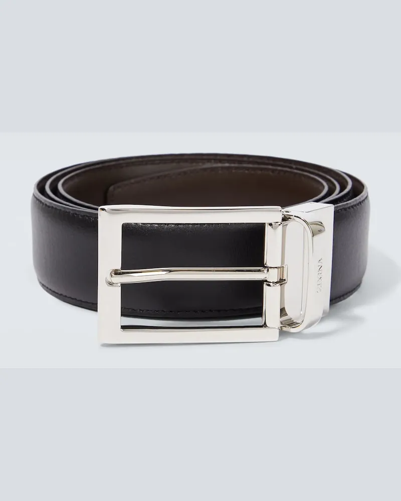 Ermenegildo Zegna Cintura in pelle Nero