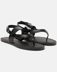 Max Mara Sandali infradito in pelle Nero