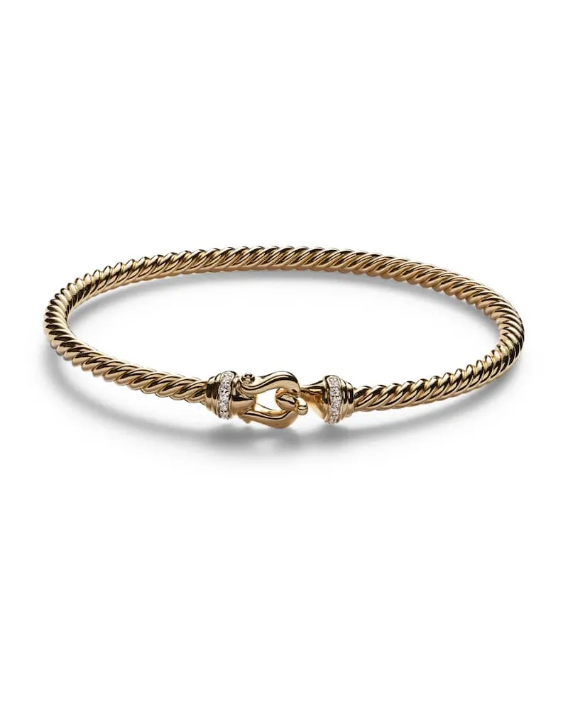 David Yurman Bracciale CablespiraÂ® in oro 18kt con diamanti Oro
