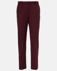 Joseph Pantaloni regular Coleman in gabardine Rosso