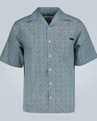 Prada Camicia in popeline di cotone Blu