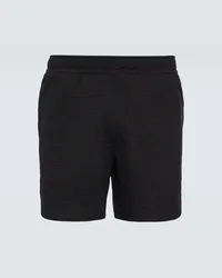 Burberry Shorts EKD in misto cotone jacquard Nero