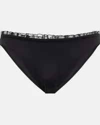 Giambattista Valli Slip bikini con volant Nero