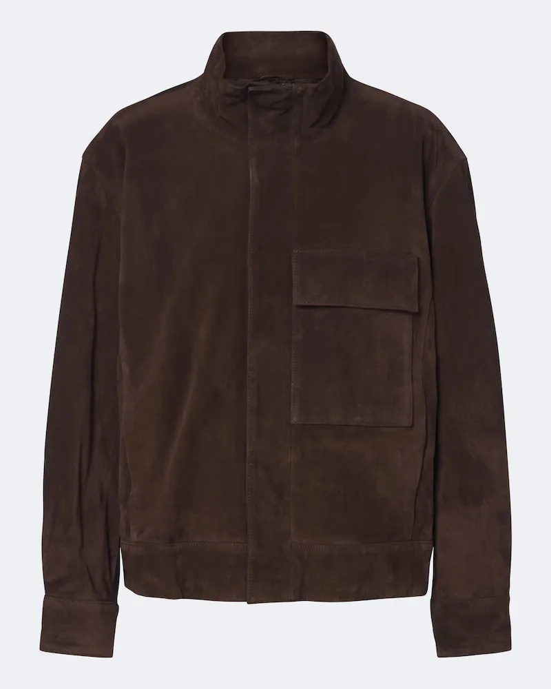 Nili Lotan Giacca Cirque in suede Marrone