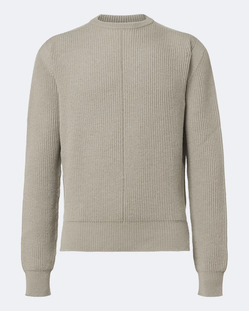Rick Owens Maglione in lana vergine a coste Grigio