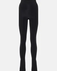 KHAITE Leggings Roonie a vita alta Nero