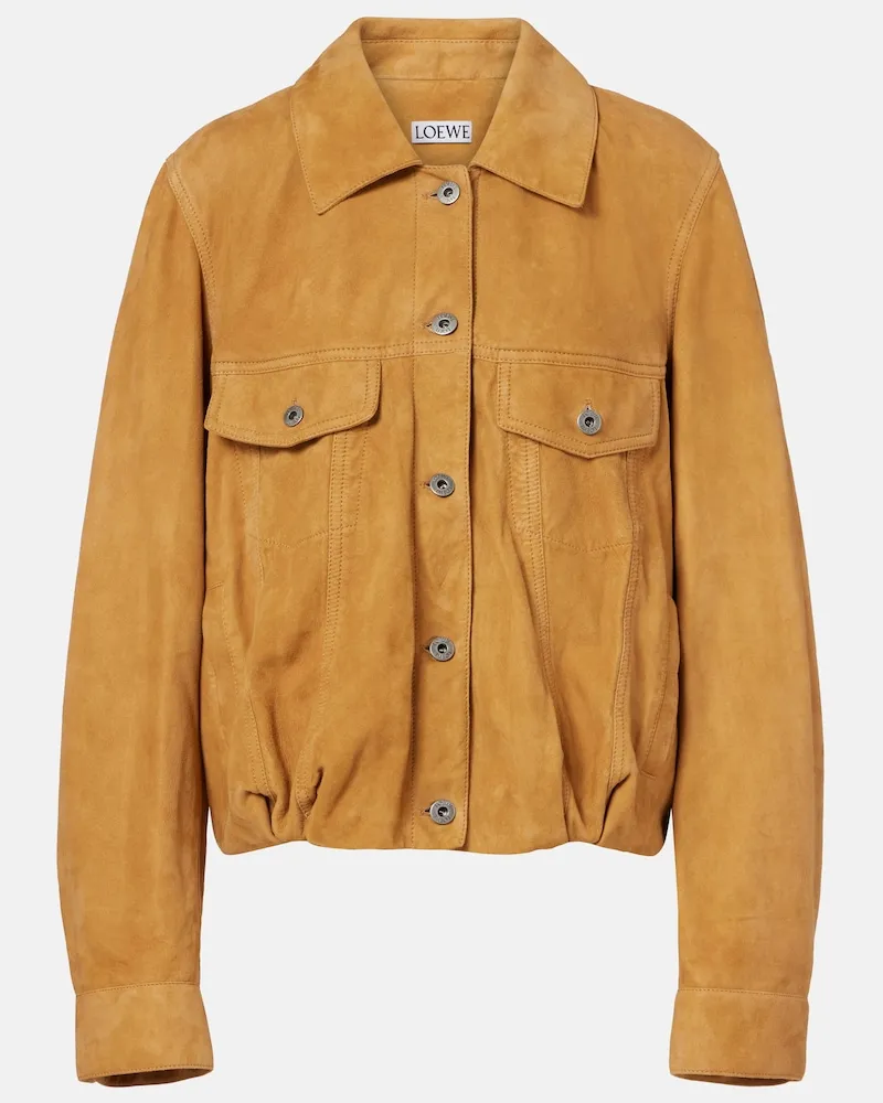Loewe Giacca in suede Marrone