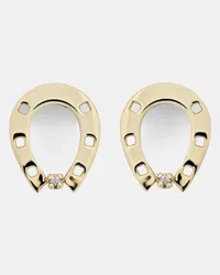 Aliita Orecchini Horseshoe in oro 9kt con diamanti Oro