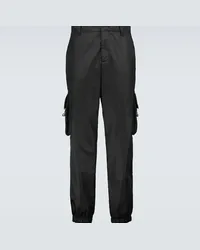 Prada Pantaloni cargo in Re-Nylon Nero