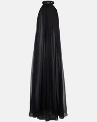 Tom Ford Abito lungo in chiffon di seta Nero