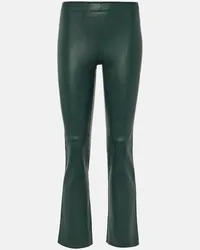 Stouls Pantaloni flared JP Twenty in pelle Verde