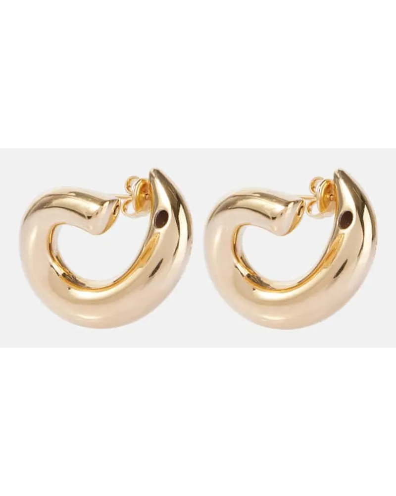 Bottega Veneta Orecchini in argento sterling bagnati in oro 18kt Oro