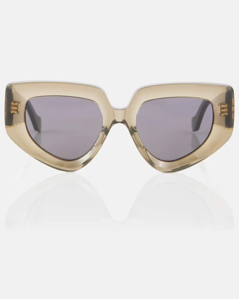 Loewe Occhiali da sole cat-eye Anagram Verde