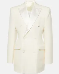 WARDROBE.NYC Miniabito blazer in lana Bianco