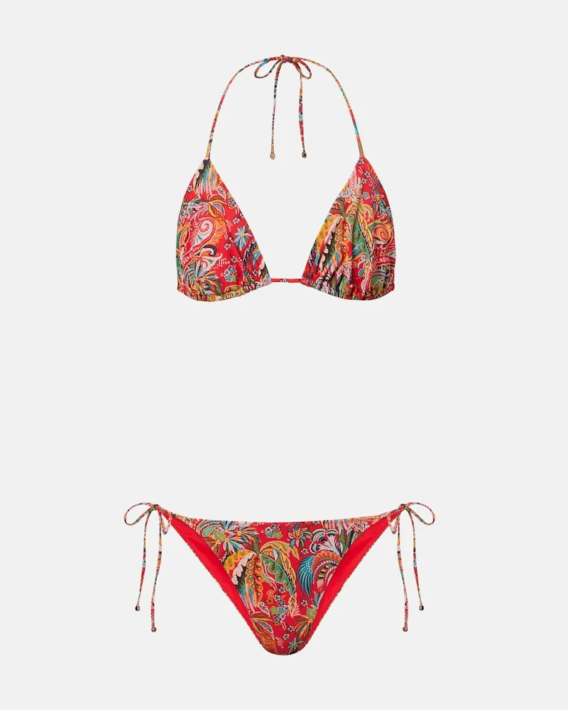 Etro Bikini con stampa paisley Multicolore