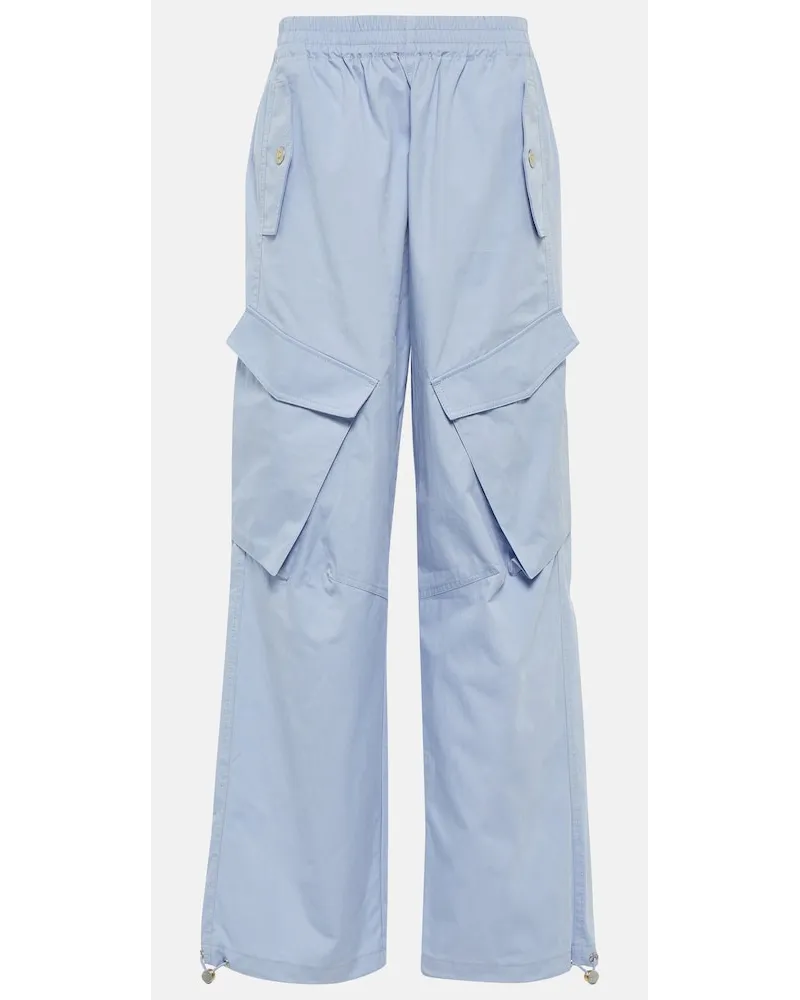 Dion Lee Pantaloni cargo a gamba larga Bianco