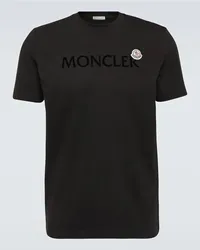 Moncler T-shirt in cotone Nero