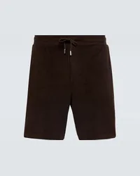 Frescobol Carioca Shorts Augusto in misto cotone Marrone