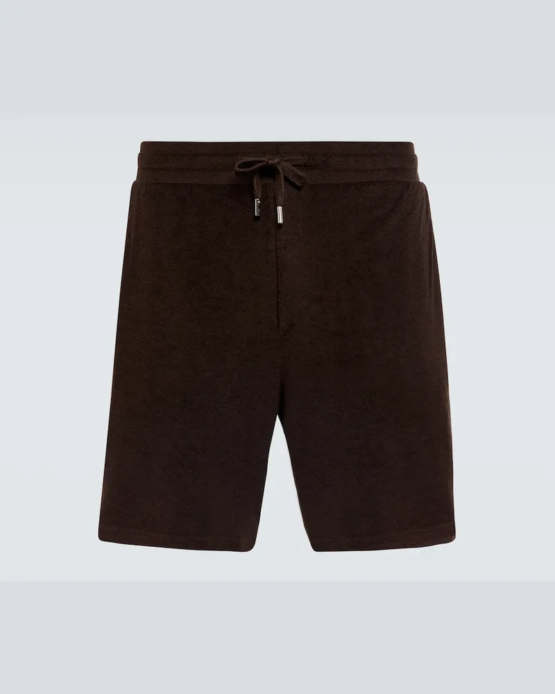 Frescobol Carioca Shorts Augusto in misto cotone Marrone