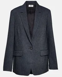 Vince Blazer in flanella a righe Grigio