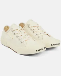 Balenciaga Sneakers basse Paris in canvas Bianco