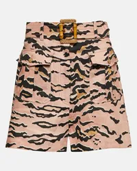 Zimmermann Shorts Matchmaker Safari in lino Multicolore