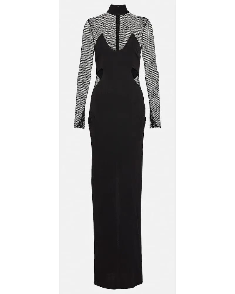 Tom Ford Abito lungo con cut-out Nero