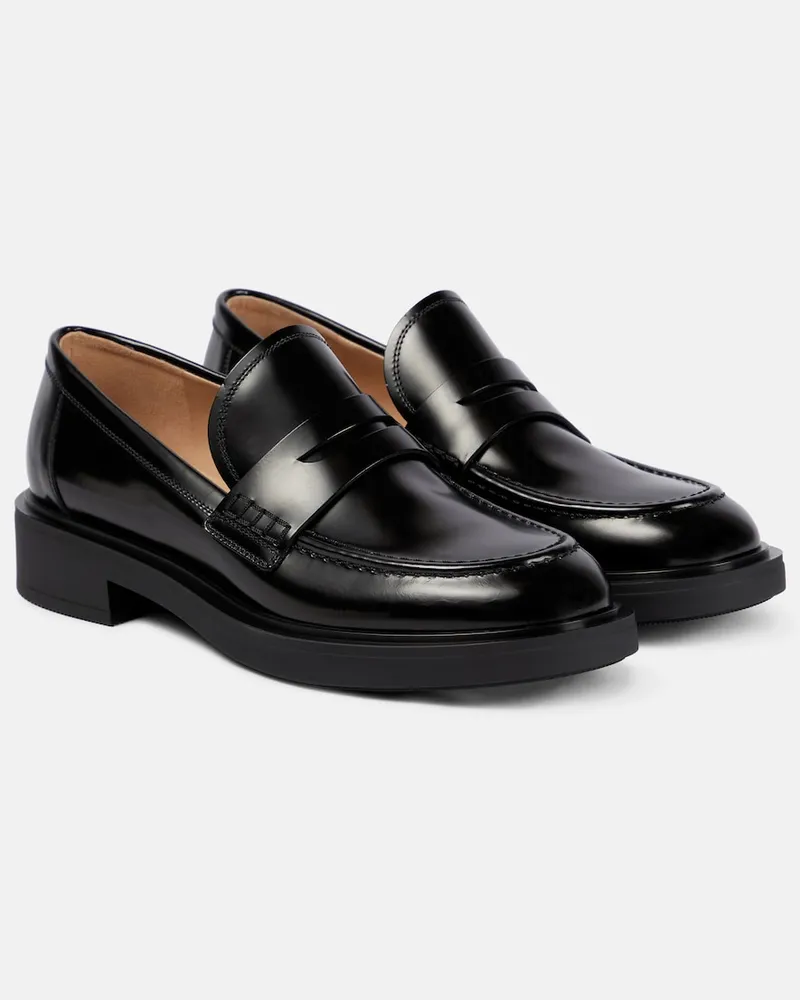 Gianvito Rossi Mocassini Harris in pelle Nero
