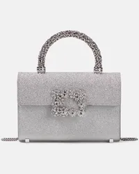 Roger Vivier Borsa Jewel Mini con cristalli Argento