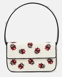 STAUD Borsa a spalla Tommy con perline Multicolore