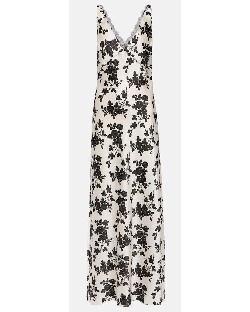 Veronica Beard Abito lungo Hamina in seta charmeuse Multicolore