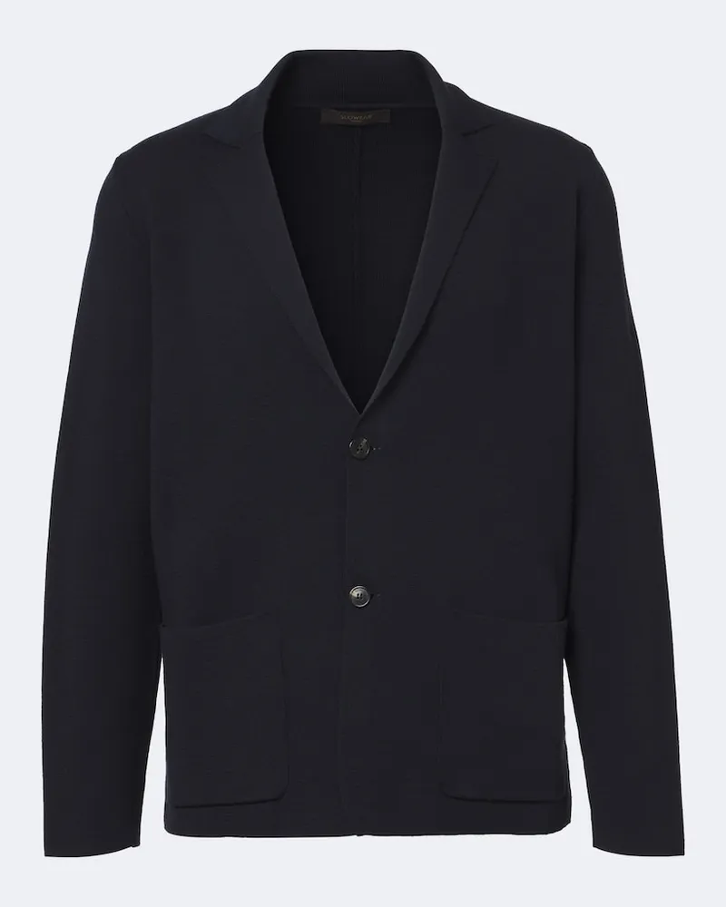 Slowear Cardigan in lana vergine Blu