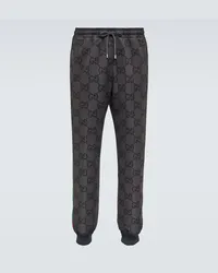 Gucci Pantaloni sportivi Jumbo GG Grigio