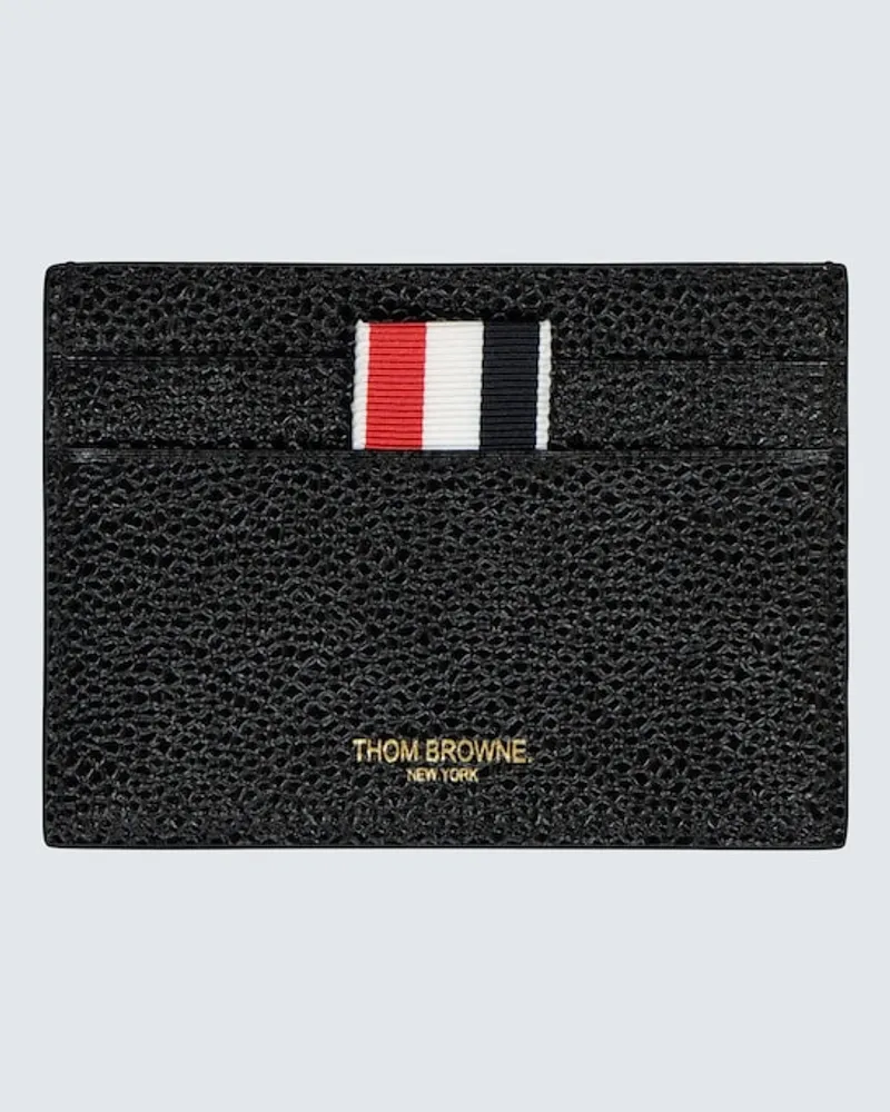 Thom Browne Porta carte in pelle Nero