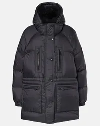 Yves Salomon Piumino con shearling Nero